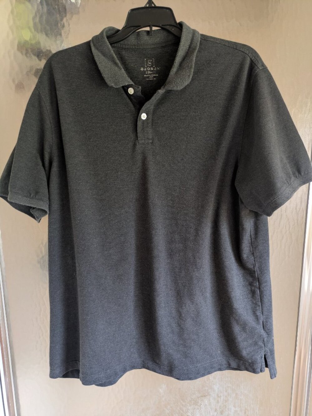Men's gray polo